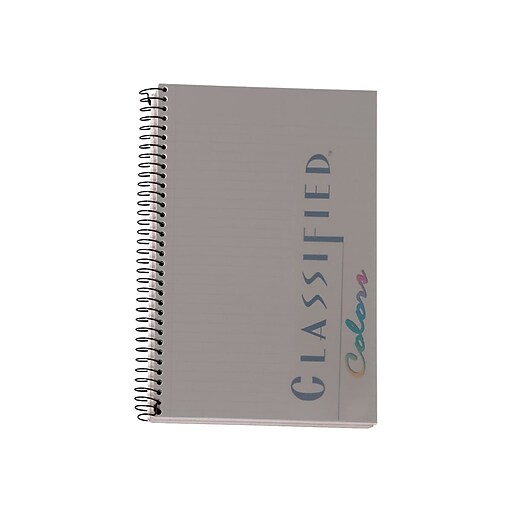 TOPS Classified Colors 1-Subject Notebooks, 5.5