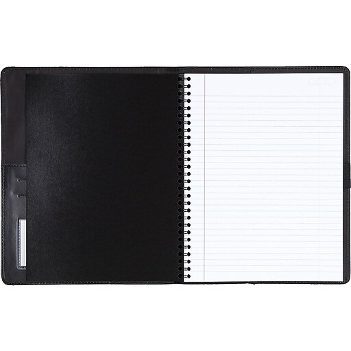 Cambridge® Refillable Notebook Cover, Business Notebook Included, 6" x