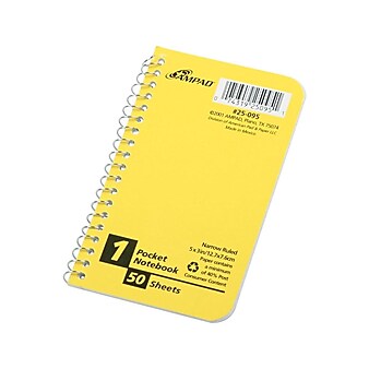 Evidence Pocket Notebook, 3" x 5", Narrow Ruled, 50 Sheets (25-095R)