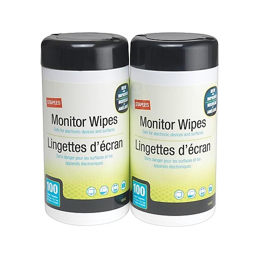 Staples Screen Cleaner Wipes, 200/Pack (16990) Staples