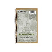 TOPS Second Nature 1-Subject Notebook, 5" x 8", Narrow Ruled, 80 Sheets, Green (TOP 74108)