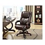 La-Z-Boy Winston Ergonomic Faux Leather Executive Big & Tall Chair, 400 lb. Capacity, Brown (44763)~#|#~sp42180809_sc7