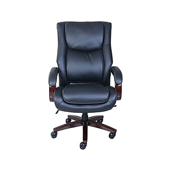 La-Z-Boy Winston Bonded Leather Big & Tall Executive Chair, Black (47011)