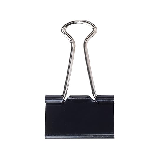 Staples Binder Clips, Medium Size, Black, 12 Pack – Standard Clips for Office Filing & Document Organization~#|#~sp42183999_sc7
