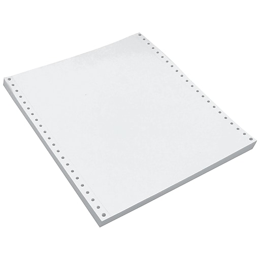 Staples Continuous Paper, 9.5 x 11, 20 lbs., White, 2500 Sheets