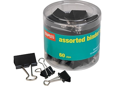 micro binder clips assorted colors