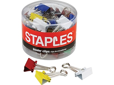 micro binder clips assorted colors