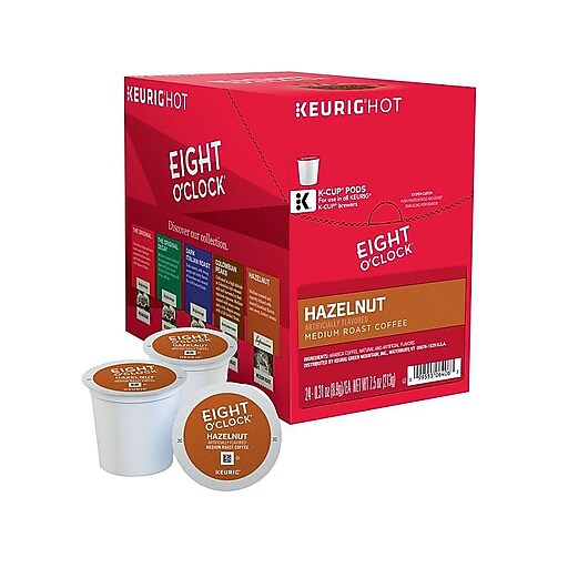 Eight O'Clock Hazelnut Coffee, Keurig® KCup® Pods, Medium Roast, 24