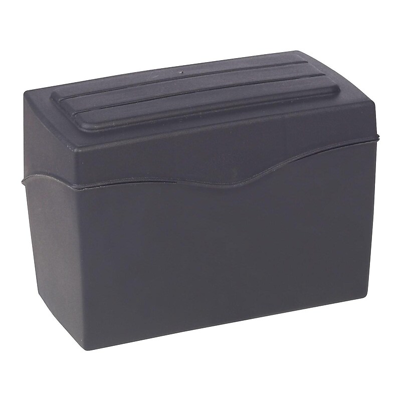 Staples 3" x 5" Index Card File, Black (36936) image 1