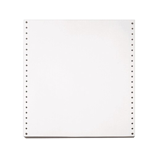 Staples 9.5" x 11" Continuous Paper, 18 lbs., 92 Brightness, 2500