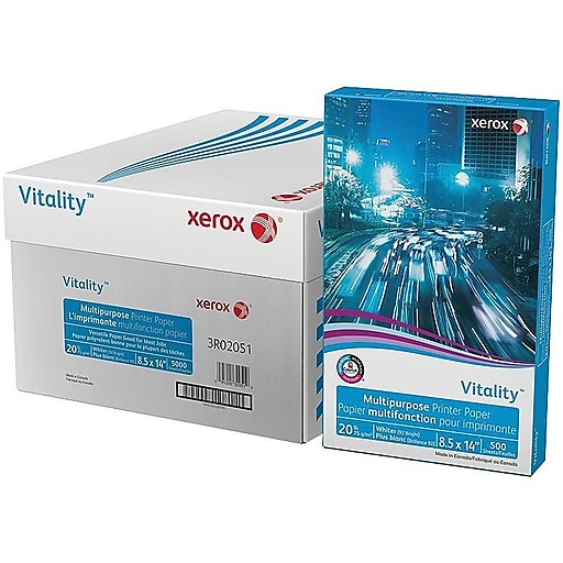 xerox™ Vitality Multipurpose Print Paper, 92 Bright, 20 lb, 8.5 x