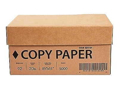Staples TRU RED Copy Paper, 8.5 x 11 Sheet Size, 92 Brightness, 20