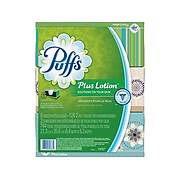 Puffs Plus Lotion Facial Tissue, 2-Ply, 124 Sheets/Box, 6 Boxes/Pack (39383)