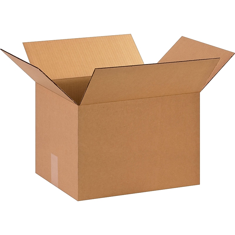 15" x 12" x 10", 32 ECT, Shipping Boxes, 25/Bundle (CW57283) image 1