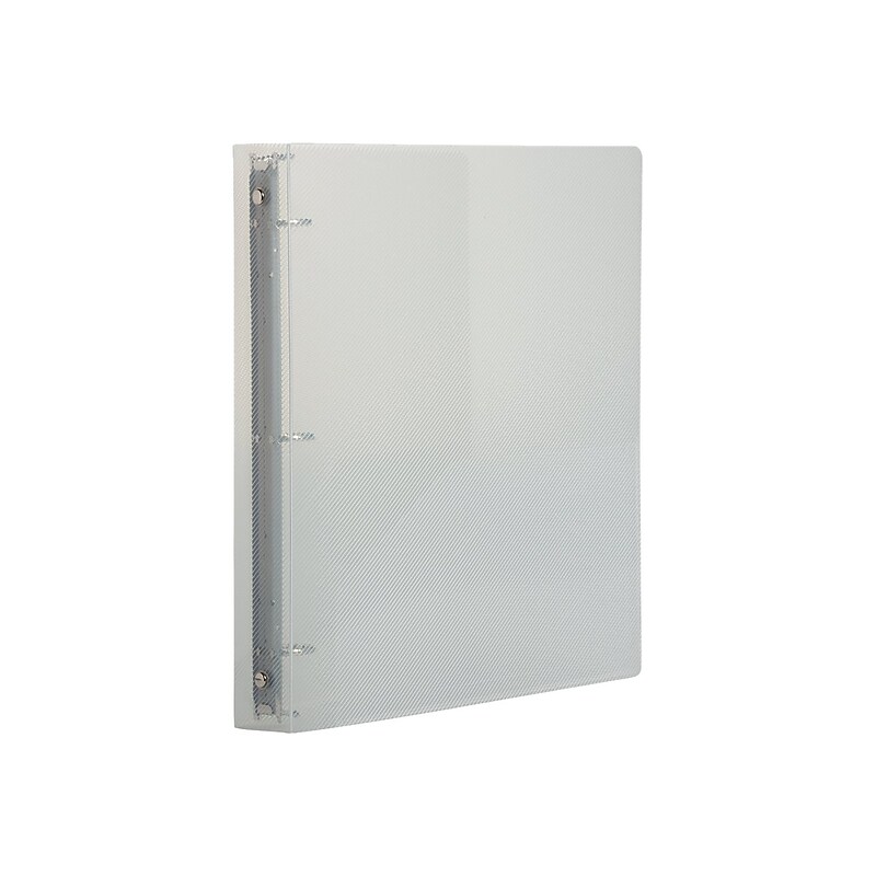 JAM Paper 1" 3-Ring Flexible Poly Binders, Clear (751T1CL) image 1