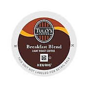 Tully's Breakfast Blend Coffee, Keurig® K-Cup® Pods, Light Roast, 24/Box (192719)