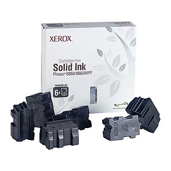 Xerox 108R00749 Black Standard Yield Ink Cartridge, 6/Pack