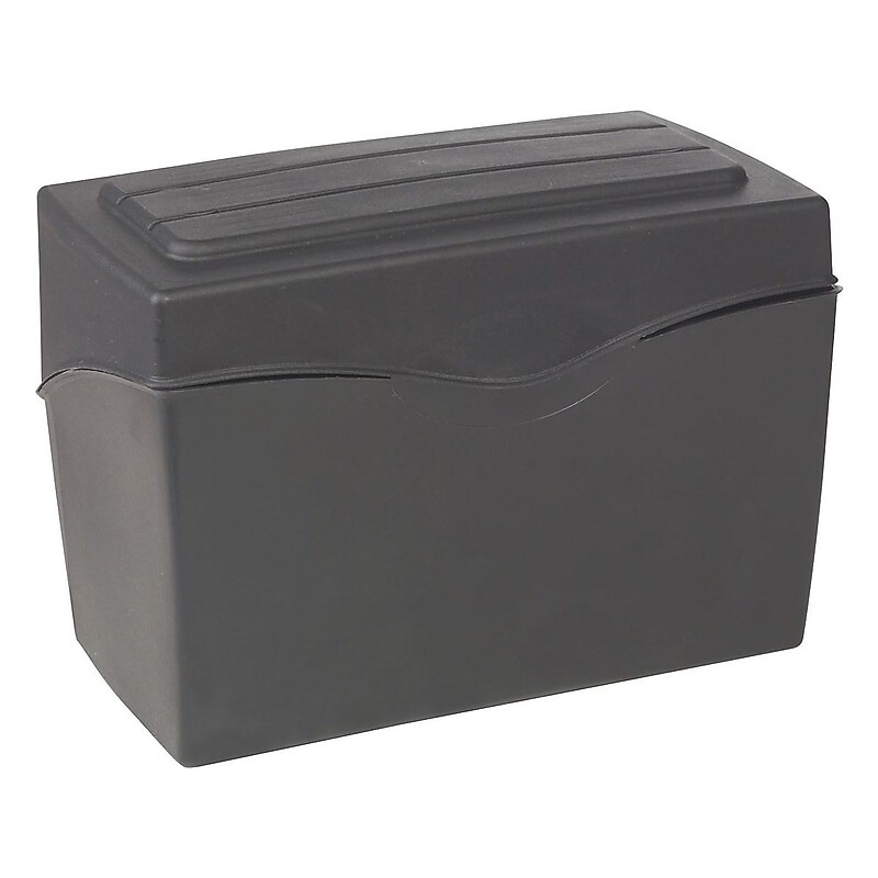 Staples 5" x 8" Index Card File, Black (36940) image 1