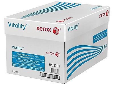 Xerox Vitality 11″ x 17″ Multipurpose Paper, 20 lbs., 92 Brightness, 500 Sheets/Reams, 5 Reams/Carton (3R3761) Sansujyuku sansujyuku.com