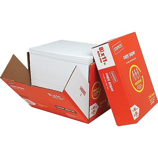 Case of White Copy Paper from Staples - general for sale - by