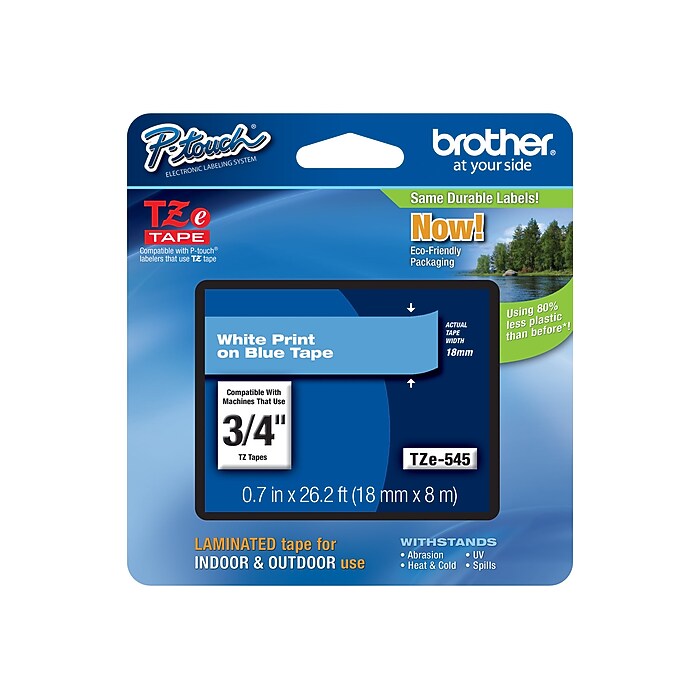 Brother P-touch TZe-545 Laminated Label Maker Tape, 3/4