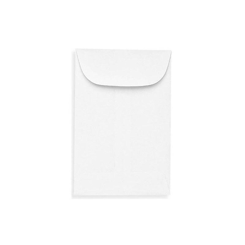 LUX Moistenable Glue #1 Currency Envelopes, 2.25" x 3.5", Bright White, 1000/Box (94623-1000) image 1