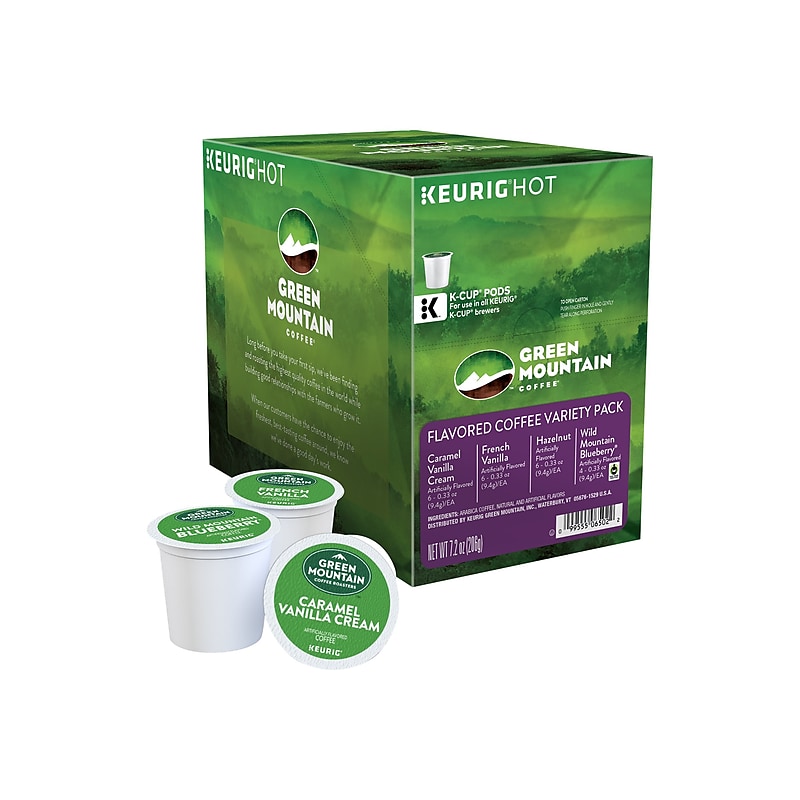 Green Mountain Variety Pack Coffee Keurig® K-Cup® Pods, Light Roast, 96/Carton (GMT6502CT) image 1