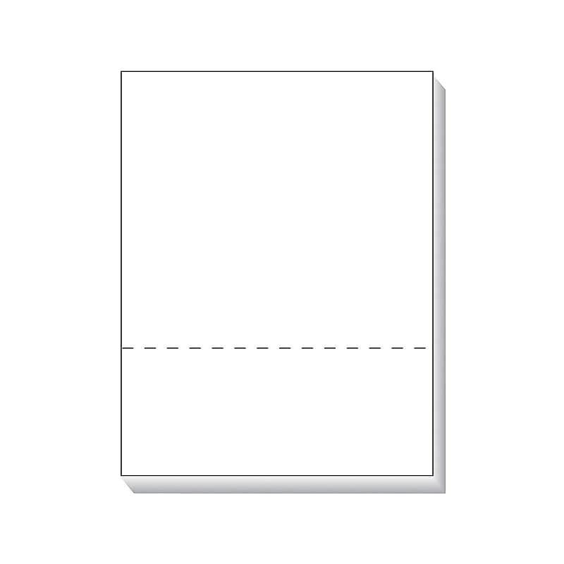 TOPS Laser Cut 8.5" x 11" Bond Paper, 20 lbs., 84 Brightness, 500/Ream (05050) image 1