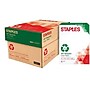 Staples Recycled Copy Paper, 8.5" x 11", 20 lbs., White, 500 Sheets/Ream, 10 Reams/Carton (620014)~#|#~sp42187183_sc7