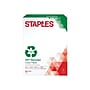 Staples 100% Recycled 8.5" x 11" Copy Paper, 20 lbs., 92 Brightness, 500/Ream (620016)~#|#~sp42187184_sc7
