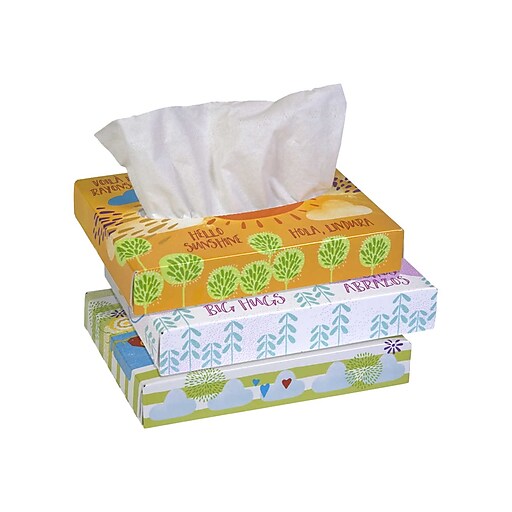 Shop Staples for Kleenex White Facial Tissue, 2Ply, 65 Tissues/Bx, 48