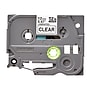 Brother P-touch TZe-S131 Laminated Extra Strength Label Maker Tape, 1/2" x 26-2/10', Black on Clear (TZe-S131)~#|#~sp42192806_sc7