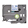 Brother P-touch TZe-243 Laminated Label Maker Tape, 3/4" x 26-2/10', Blue On White (TZe-243)~#|#~sp42192867_sc7
