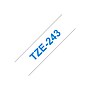 Brother P-touch TZe-243 Laminated Label Maker Tape, 3/4" x 26-2/10', Blue On White (TZe-243)~#|#~sp42192868_sc7
