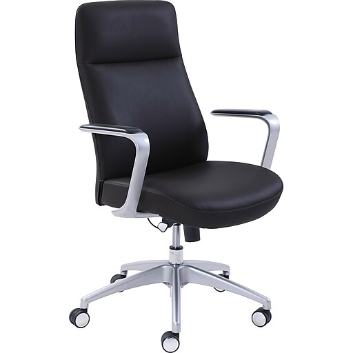 La Z Boy Savona Bonded Leather Adjustable Height Ergonomic Managers Chair Black Lf50228