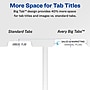 Avery Index Maker Big Tab Paper Dividers with Print & Apply Label Sheets, 5 Tabs, White, 5 Sets/Pack (11492)~#|#~sp42466087_sc7