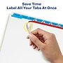 Avery Print & Apply Blank Tab Dividers, 8-Tab, Blue, 5/Pack (11411)~#|#~sp42466102_sc7