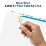 Avery Index Maker Plastic Dividers with Print & Apply Label Sheets, 5 Tabs, Frosted White (11449)~#|#~sp42466219_sc7