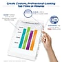 Avery Index Maker Sheet Protector Dividers with Print & Apply Label Sheets, 8 Tabs, Clear (75501)~#|#~sp42466372_sc7