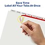 Avery Index Maker Paper Dividers with Print & Apply Label Sheets, 8 Tabs, White, 25 Sets/Pack (11447)~#|#~sp42466406_sc7