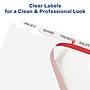 Avery Index Maker Unpunched Paper Dividers with Print & Apply Label Sheets, 8 Tabs, White, 25 Sets/Pack (11444)~#|#~sp42466583_sc7