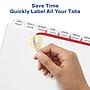 Avery Index Maker Print & Apply Dividers, 16-Tab, White, Set (13150)~#|#~sp42466590_sc7