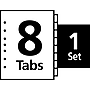 Avery Index Maker Mini Paper Dividers with Print & Apply Label Sheets, 8 Tabs, White (11427)~#|#~sp42466697_sc7