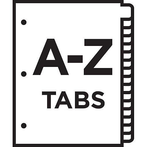 avery ready index multicolor table of contents