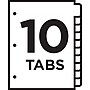 Avery Ready Index Table of Contents Paper Dividers, 1-10 Tabs, Multicolor (11135)~#|#~sp42477627_sc7