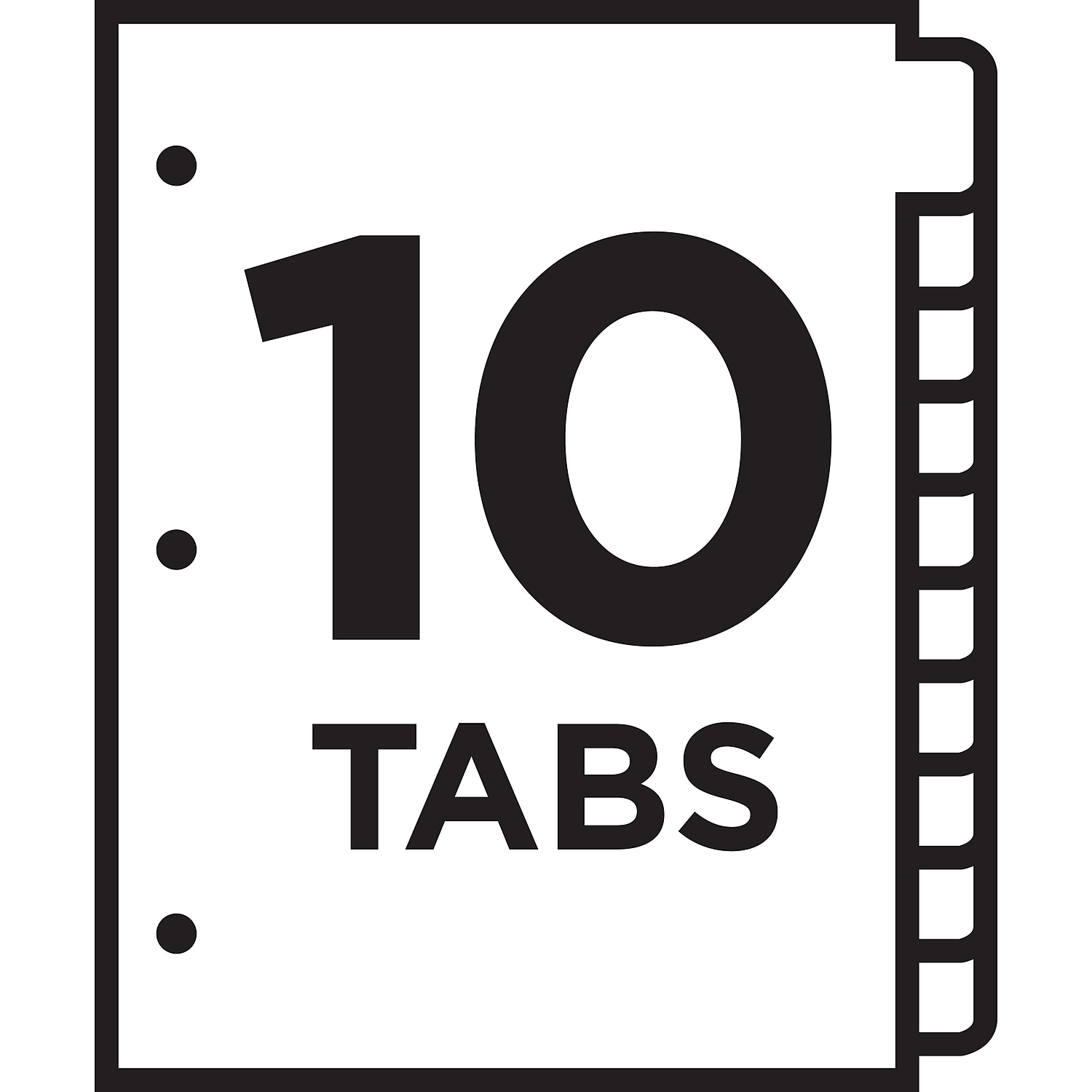 Avery Ready Index Customizable Table of Contents Multicolor Dividers 10-Tab - Picture 5 of 6