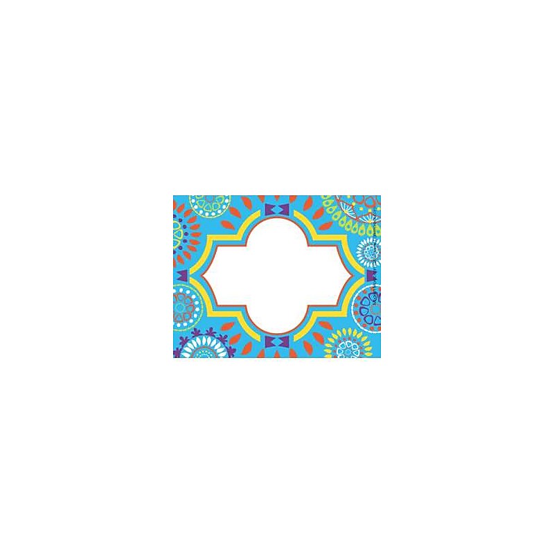 Barker Creek Self-adhesive Moroccan School Name Tags, 2.75" x 3.5", 90/Set (BC3765) image 1