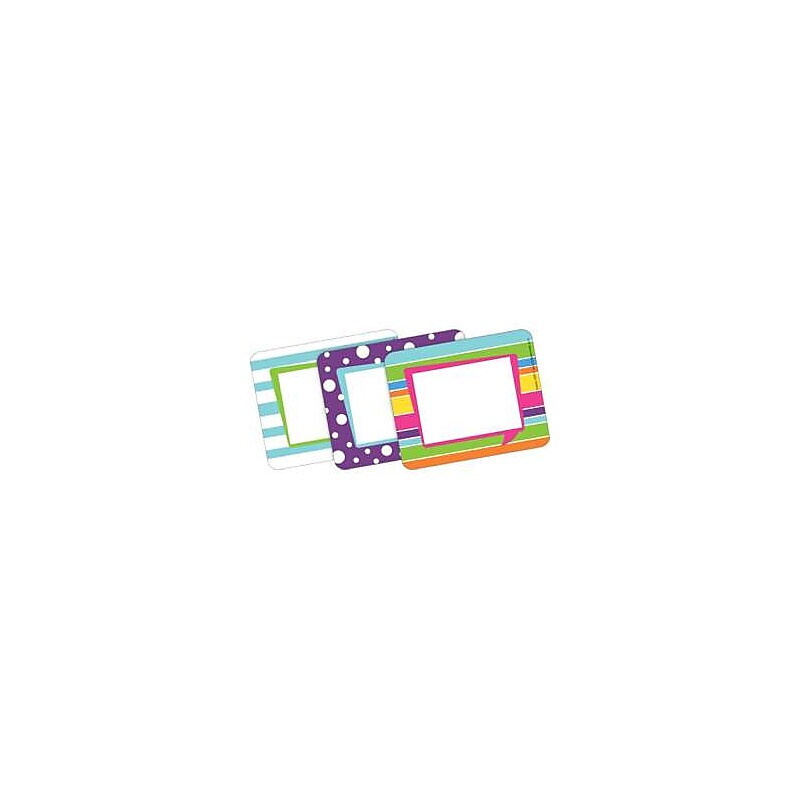 Barker Creek Self-adhesive Happy School Name Tags, 2.75" x 3.5", 90/Set (BC3766) image 1