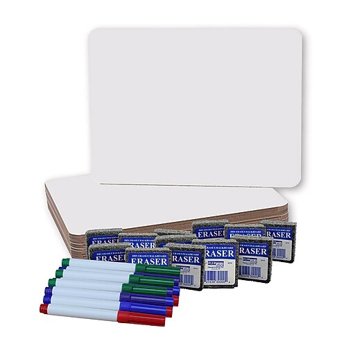 Flipside Dry Erase Whiteboard Set, 9" x 12", 12 Sets of 3 (FLP31003
