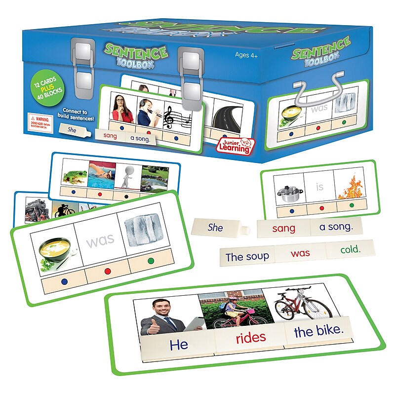 Junior Learning Sentence Toolbox Educational Action Games for Grades 1-4 (JRL168) image 1